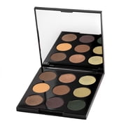Palladio Ultimate 9-Count Eyeshadow Palette, Talc-Free Formula, Highly Pigmented Shades in A Mix of Matte and Shimmer Finishes, Blendable Long Lasting Colorful Professional-Grade Makeup,Natural Earth