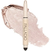 Palladio Waterproof Eyeshadow Stick with Blending Sponge, Long Lasting & Effortless Application, Smudge Free & Crease Proof Formula, Matte & Shimmer Shades, Buildable Eye Shadow, Pearl Shimmer