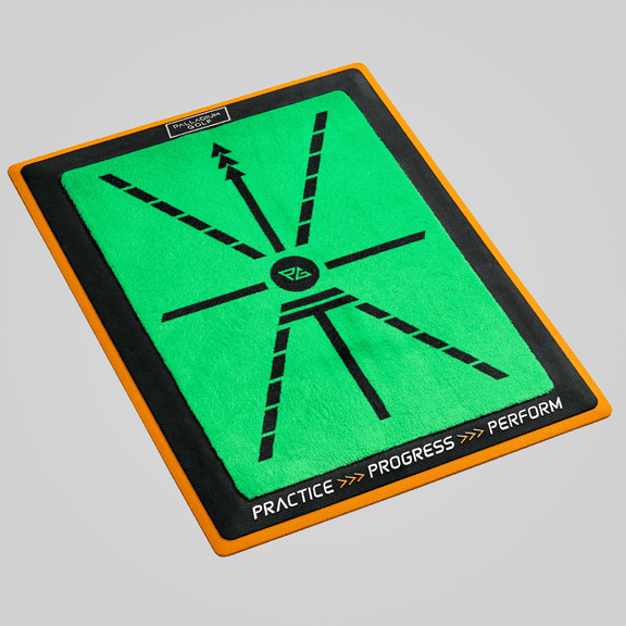 Palladium Golf ProPath Golf Swing Path Trainer Pad, Velvet Surface, Non-Slip Rubber Base, 16.8 x 12.8 in