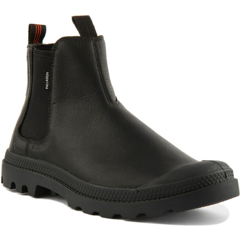 Palladium Pampa Chelsea Unisex Waterproof Leather Pull On Ankle Boot In Black Size 5.5 Walmart