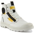 thumbnail image 1 of Palladium Pampa Hi Re-Craft Unisex Lace Up Vegan Canvas Ankle Boot In White Size 7, 1 of 6