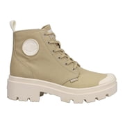 Palladium Womens Pallabase Round Toe Platform Zippered Ankle Boots