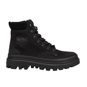Palladium Womens Pallatrooper Round Toe Hiker Zippered Ankle Boots
