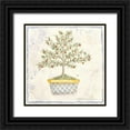 thumbnail image 1 of Pallan, Nancy S. 15x15 Black Ornate Wood Framed with Double Matting Museum Art Print Titled - French Topiary II, 1 of 4