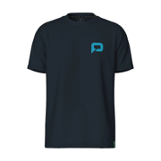 Pallap Men's Technical T-Shirt, Carbon/Cyan, Size L