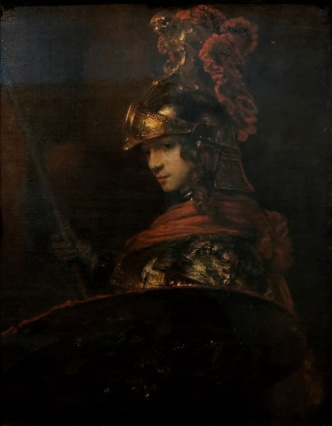 Pallas Athena Canvas Art - Rembrandt Van Rijn (24 x 36)