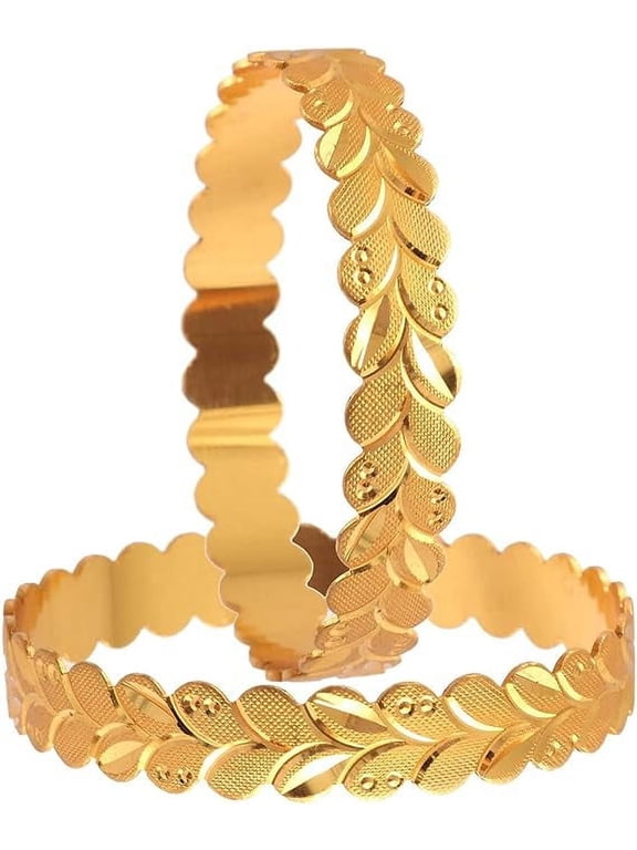 Indian Gold-Plated Bangle for Women and Girls (Size -2.10)
