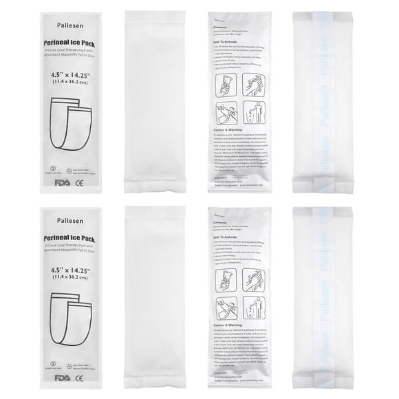 Pallesen 8 Packs Instant Perineal Ice Packs for PostpartumPostpartum Cold Pad,Disposable Perineal Cooling Pad
