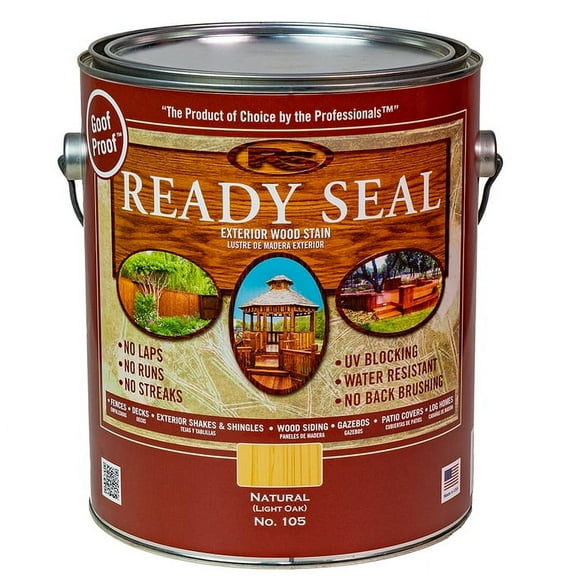 Pallet (180 ct) of 1 gal Ready Seal 105 Natural (Light Oak) Ready Seal Exterior Stain & Sealer For Wood