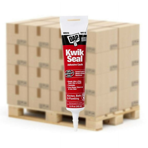 Pallet (2880 ct) 5.5 oz Dap 18001 Bright White Kwik Seal Kitchen And Bath Adhesive Caulk