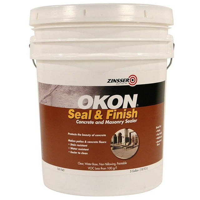 Pallet (36 ct) of 5 gal Zinsser OK940 Clear Okon, Seal & Finish