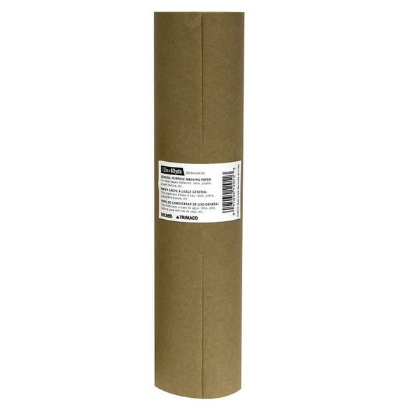 Pallet (720-Rolls) of 12"x 180' Trimaco GP12 Easy Mask Brown General Purpose Masking Paper
