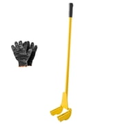 Pallet Buster Tool with 41 Inch Carbon Steel Handle, 2000 lbs Capacity, Heavy Duty Wrecking Pry Bar for Deck, Flooring, Framing, Roofing, Trim, and Drywall Removal, Ergonomic Lever Design