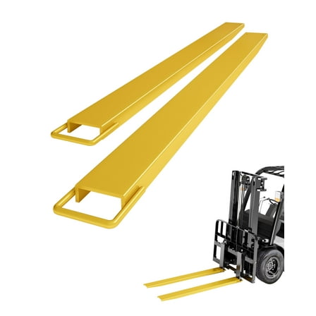 Pallet Fork Extension,[ 5.5" Width],[Heavy Duty Forklift Extensions],Fork Extensions for Forklift Truck Equipped with 4600LBS Load Capacity,Yellow