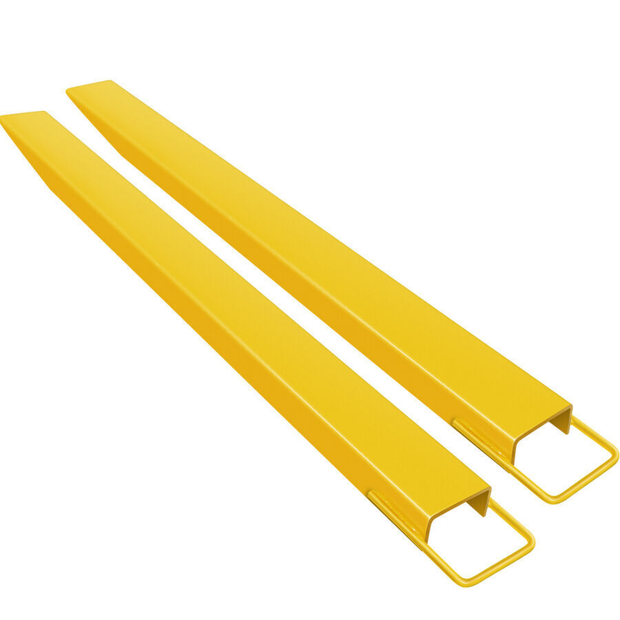 Pallet Fork Extensions for Forklifts, Slide On Steel, 84" x 4.5
