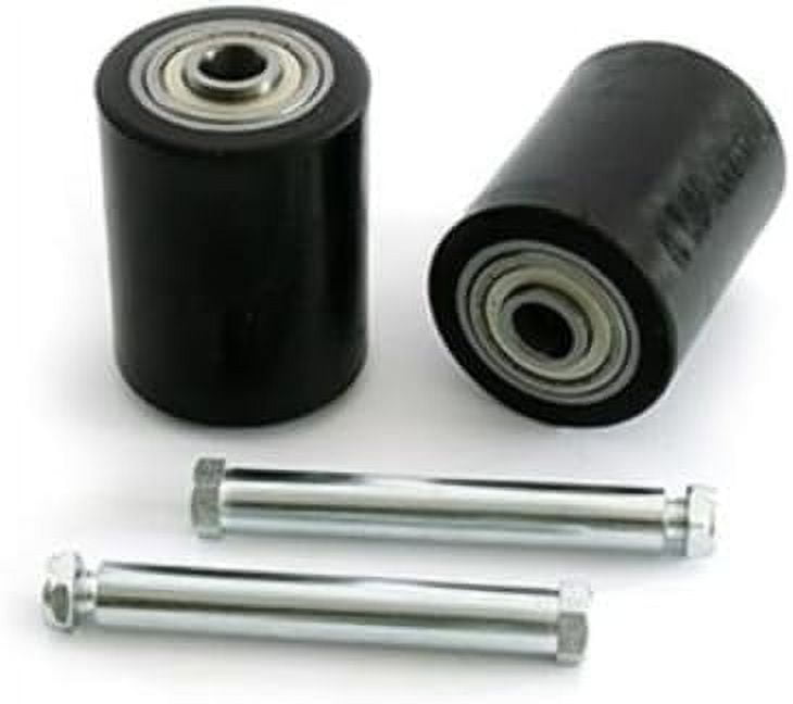 Pallet Jack Load Wheel Kit 2 New Axles and Hardware