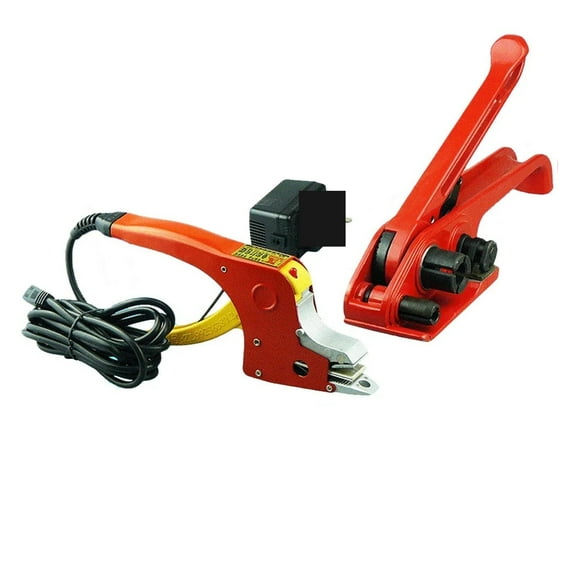 Pallet Packaging Strapping Banding Kit, Hot Melting Manual Baler Strapping Machine Sealer For PP Strap Buckle-Free Electric Strapping Tools