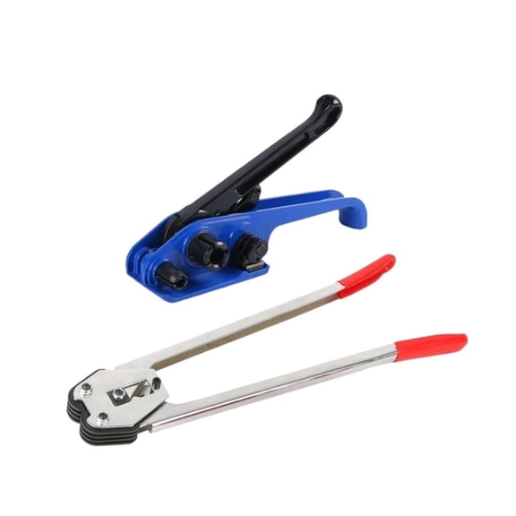 Pallet Packaging Strapping Banding Kit, Manual Baler Plastic Steel Strap Baler Strapping Machine Plastic Steel Strap Tensioner ,Easy to Use