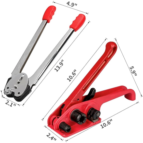 Pallet Packaging Strapping Banding Kit Tensioner Tool Sealer, Parcel Strapping Packing Machine Kit Banding Roll