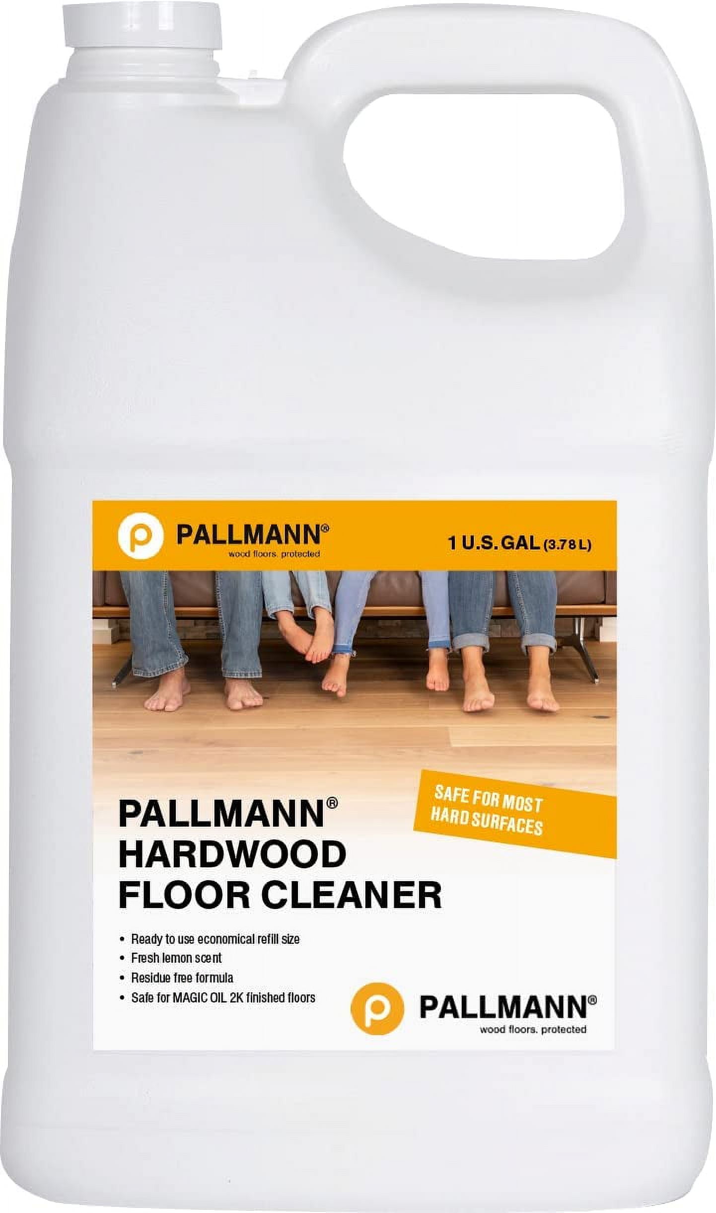 Pallmann Hardwood Floor Cleaner 1 Gallon Ready to Use Cleaner Water