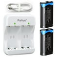 thumbnail image 1 of Pallus Lithium Xbox Controller Battery Pack for Xbox Series X|S / Xbox One Wireless Controller, 2 Pack 6000mWh Li-Ion Rechargeable Xbox One Controller Battery Pack with Charger, 1 of 6