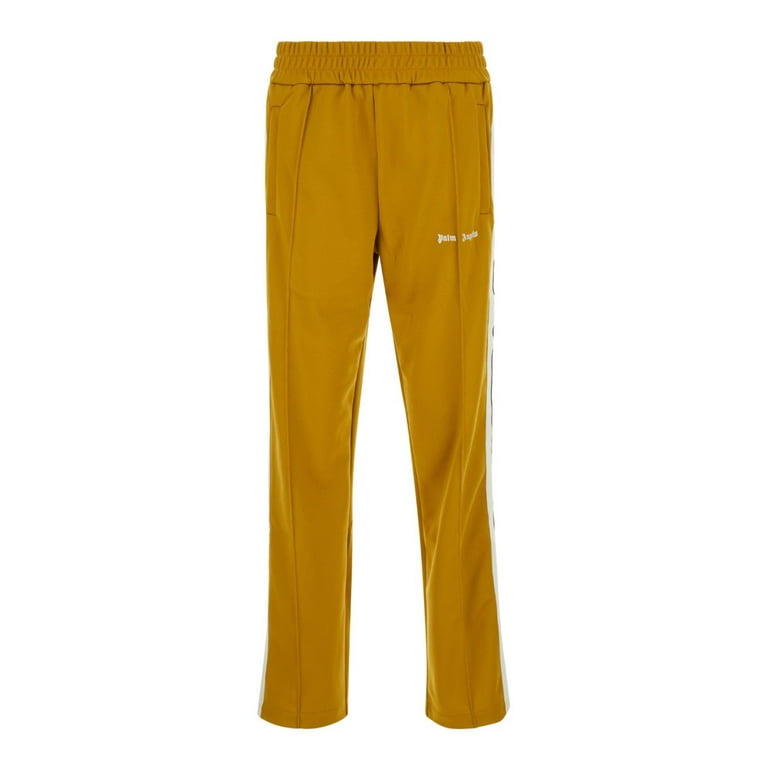 Palm Angels Male Orange High Waist Pants With Logo Lettering On The Front In Tech Fabric Orange Sizes standard XXXS 7XL Walmart