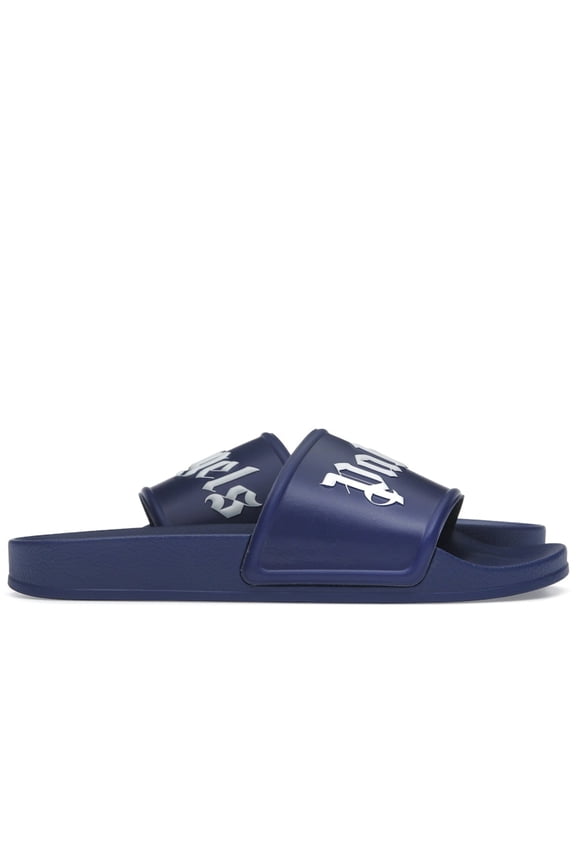 Men's Pool Slides Dark Blue White SS23 Sandals, from StockX