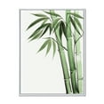 thumbnail image 1 of Palm Bamboo Detail On White II 16 in x 32 in Framed Painting Canvas Art Print, by Designart, 1 of 5