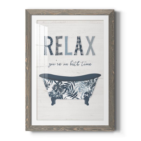 Palm Bath I - Premium Framed Print - Distressed Barnwood Frame - Ready to Hang