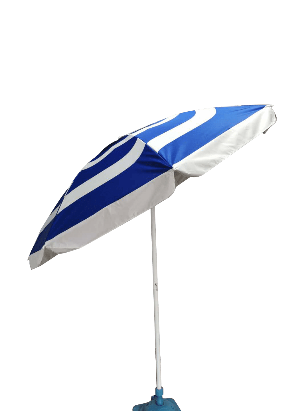 Palm Beach 84 inch Printed Beach Umbrella with Assorted Color Stripes