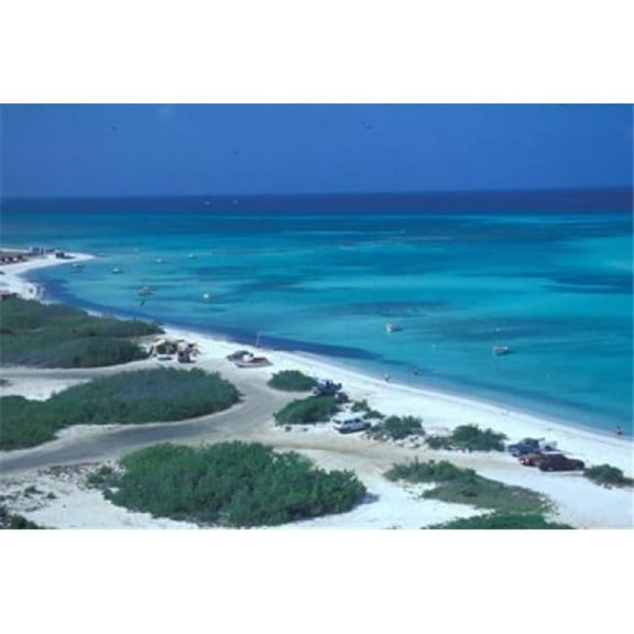 Palm Beach Aruba Caribbean Poster Print by Robin Hill - 27 x 18 in.