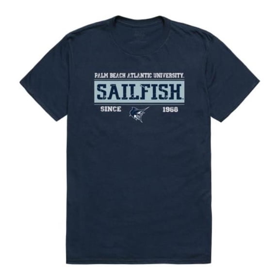 Palm Beach Atlantic University Sailfish College Established T-Shirt, Navy - Large