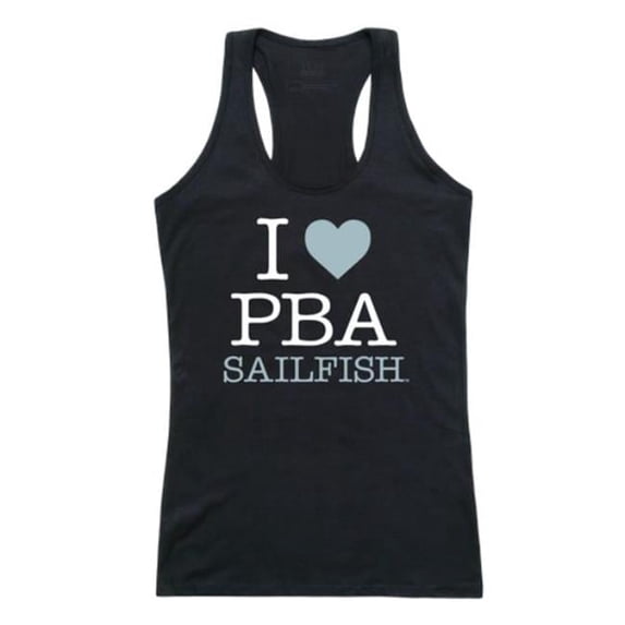 Palm Beach Atlantic University Sailfish Women I Love Tank Top, Black - Small