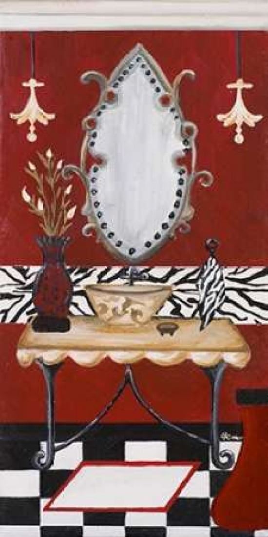 Palm Beach Bath II Canvas Art - Gina Ritter (24 x 48)