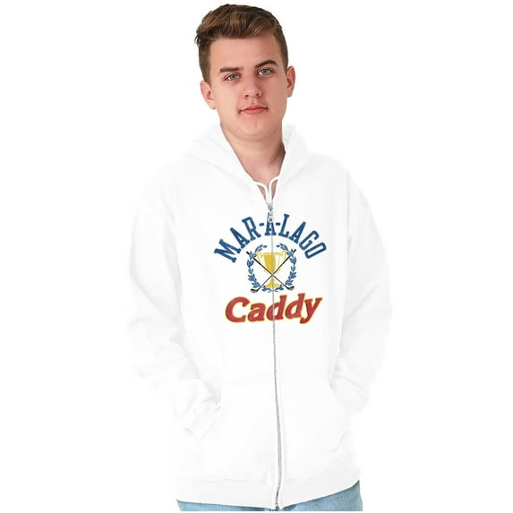 Palm Beach Golf Trophy Clubs Zip Hoodie Sweatshirt Men Brisco Brands L