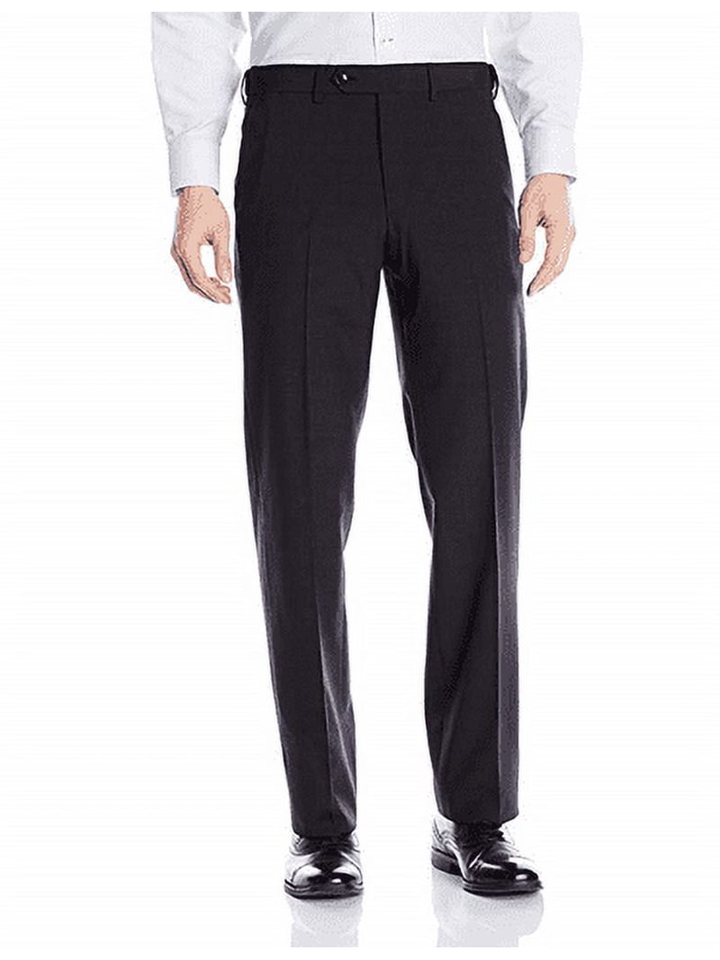 Palm Beach Men's Performance Expander Flat Front Dress Pants - Walmart.com