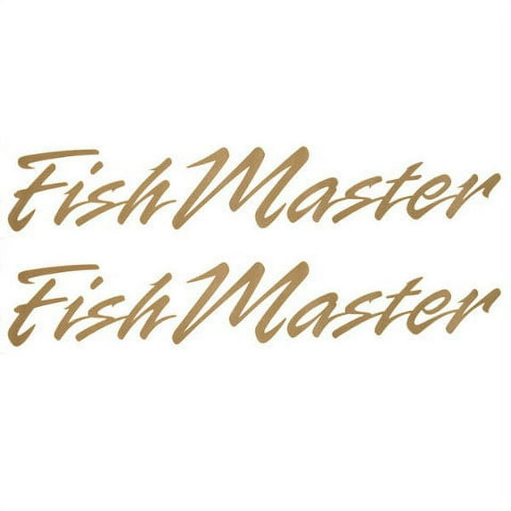 Palm Beach Pontoon Boat Decal | Fishmaster Gold Stickers (Pair)