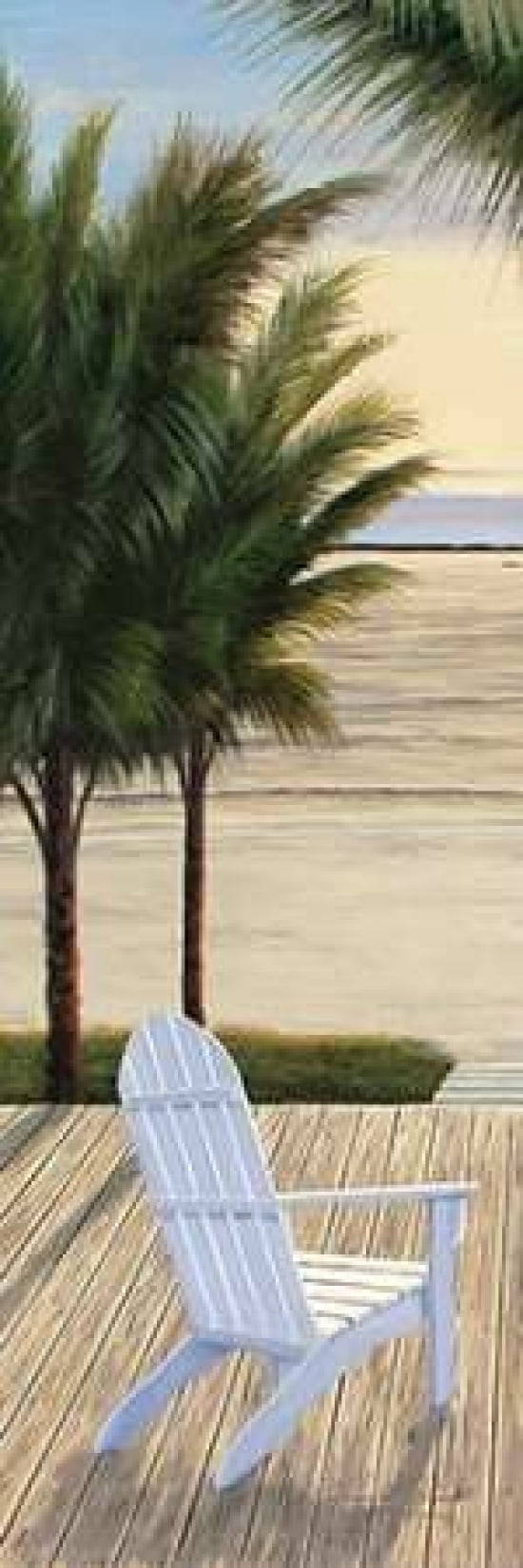 Palm Beach Retreat Panel I Canvas Art - Diane Romanello (8 x 24)