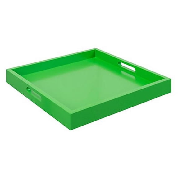 Palm Beach Tray With Green Finish