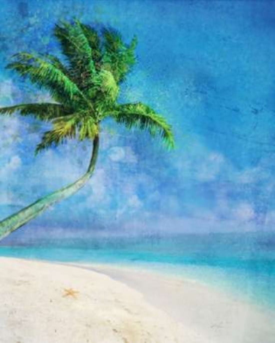 Palm Beach and Starfish Canvas Art - Ken Roko (20 x 24)