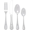 Palm Breeze 16Piece Flatware Set Tropical Design Stainless Steel