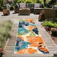 thumbnail image 1 of World Rug Gallery Arles Palm Floral Leaves Indoor/Outdoor Area Rug - Multi 2' x 7', 1 of 7