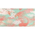 thumbnail image 1 of Palm Flowers Area Rug, Anti Fatigue Large Floor Mat, Soft Absorbent Washable Plush Carpet with Non-Slip Rubber Back for Entryway, Bedroom, Sink, Kitchen, Bathroom, 39"x 20", 1 of 7