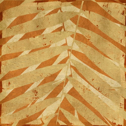 "Palm Fossil I" Painting Print on Wrapped Canvas