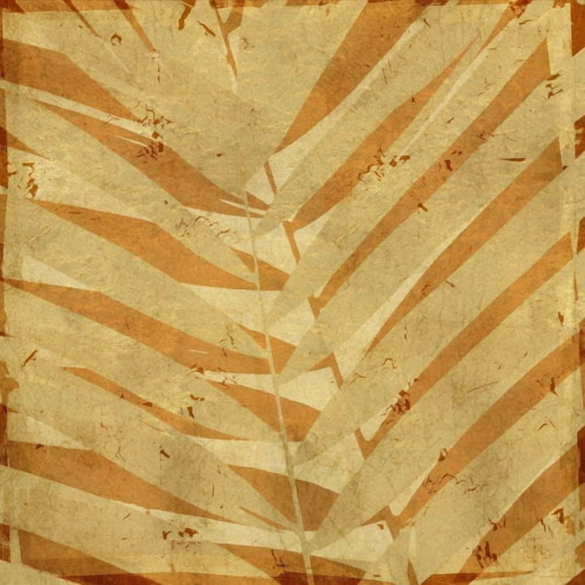 "Palm Fossil II" Painting Print on Wrapped Canvas
