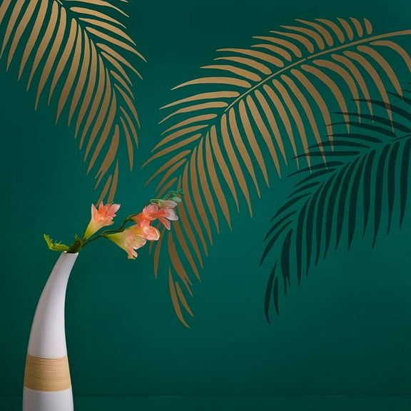 Palm Frond Wall Stencil