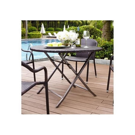 Palm Harbor Outdoor Wicker Folding Table