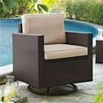 thumbnail image 1 of Palm Harbor Outdoor Wicker Swivel Rocker Chair with Sand Cushions, 1 of 1