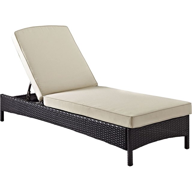 Palm Harbor Reclining Wicker Outdoor Chaise Lounge Chair for Patio, Deck, Poolside, Brown with
