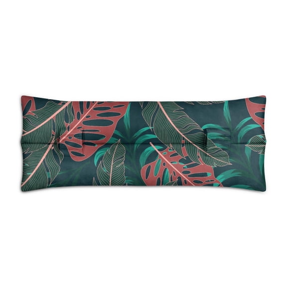 Palm & Hibiscus Seat Belt Cushion Post-Surgery Recovery Pillow, Adjustable Straps (Tropical Vibes)